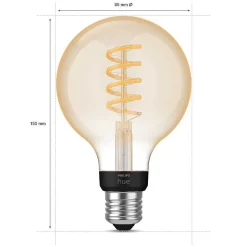 Led E27 7 Watt 2200 - 4500 Kelvin 550 Lumen Philips Hue White Ambiance