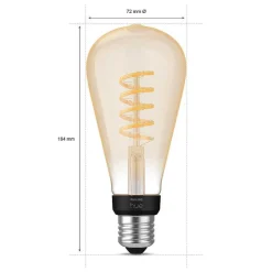 Led E27 7 Watt 2200 - 4500 Kelvin 550 Lumen Philips Hue White Ambiance