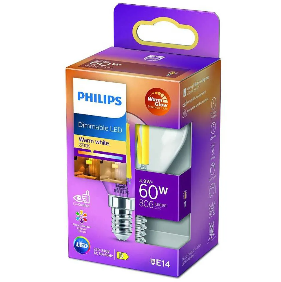 Led E14 5,9 Watt 2200-2700 Kelvin 810 Lumen Philips