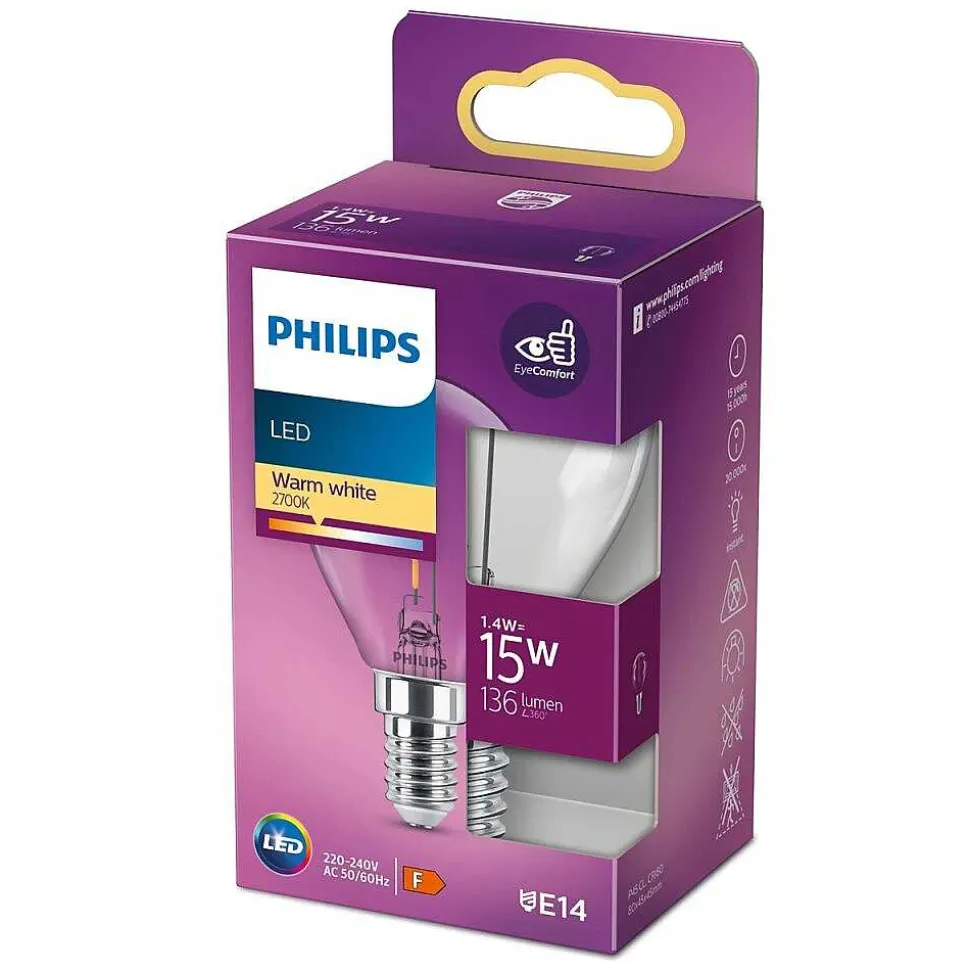 Led E14 15 Watt 2700 Kelvin 136 Lumen Philips