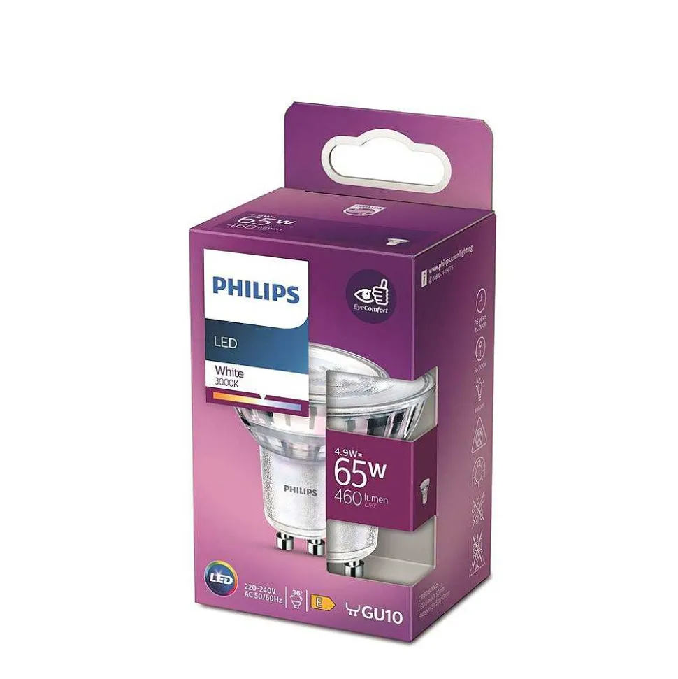 Led Gu10 4,7 Watt 3000 Kelvin 460 Lumen Philips