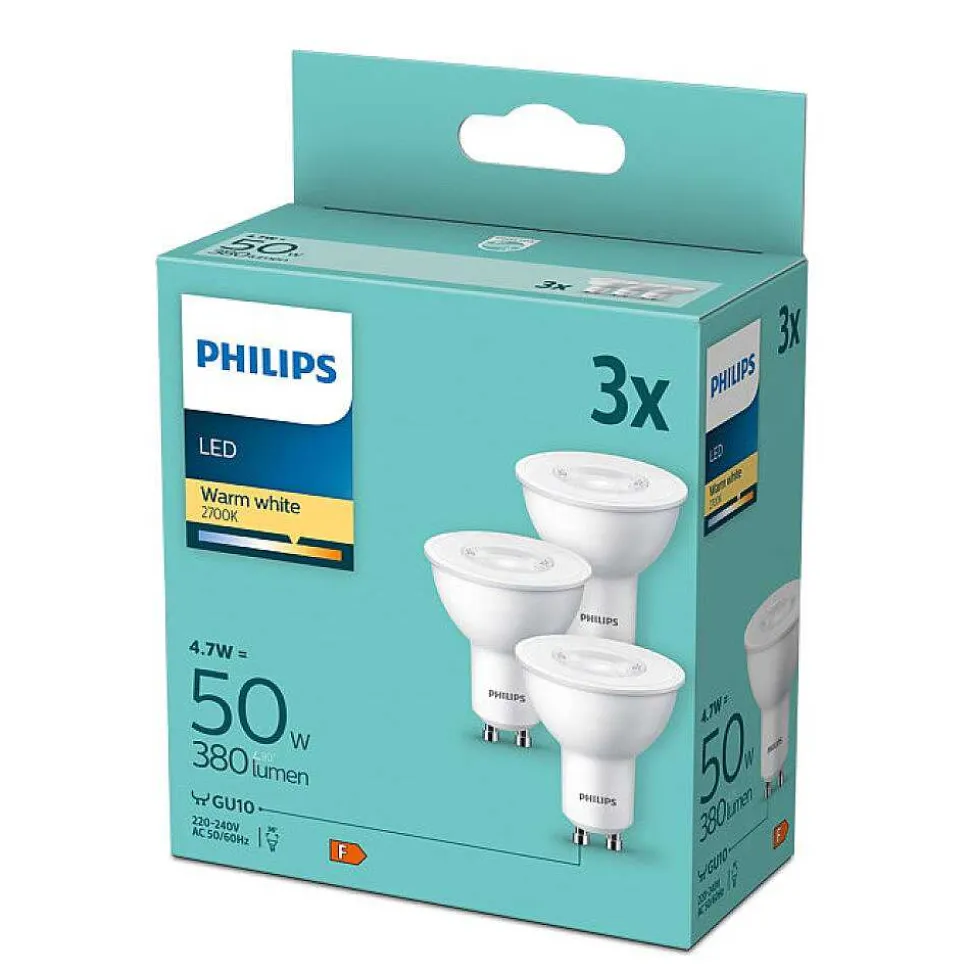 Led Gu10 4,7 Watt 2700 Kelvin 400 Lumen Philips