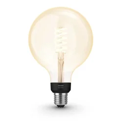 Led White Filament Globe E27 7 Watt 2100 Kelvin 600 Lumen Philips Hue