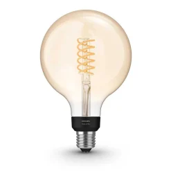 Led White Filament Globe E27 7 Watt 2100 Kelvin 600 Lumen Philips Hue