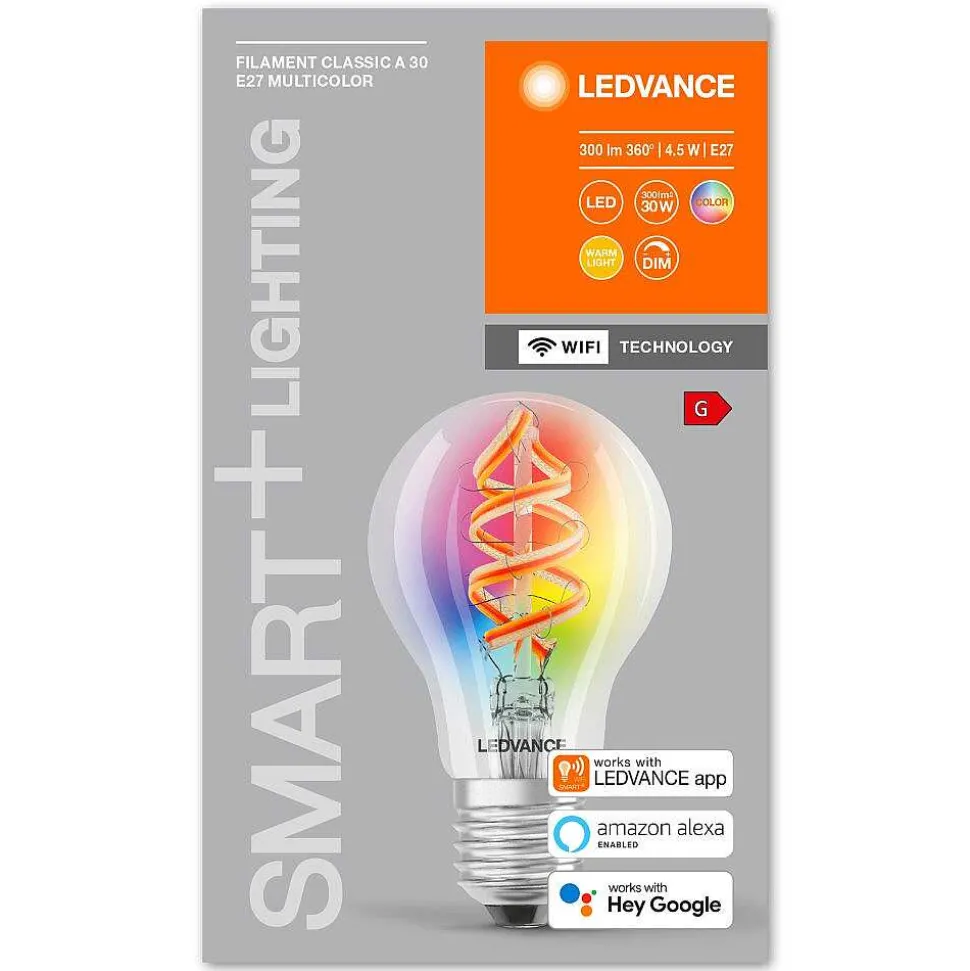 Ledvance Smart+ Wifi Led E27 4,5 Watt 2700 Kelvin 300 Lumen