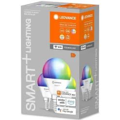 Ledvance Smart+ Wifi Lot De 3 Led E14 4,9 Watt 2700-6500 Kelvin 470 Lumen