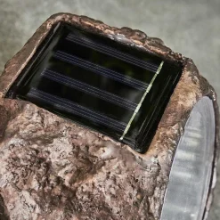 Lot De 3 Lampes Solaires Sameo Led Brun, 4 Lumieres