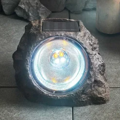 Lot De 3 Lampes Solaires Sameo Led Brun, 4 Lumieres