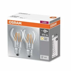 Lot De 2 Osram Led E27 4 Watt 2700 Kelvin 470 Lumen
