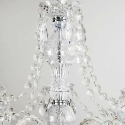 Lustre A 5 Lampes Transparent, 5 Lumieres