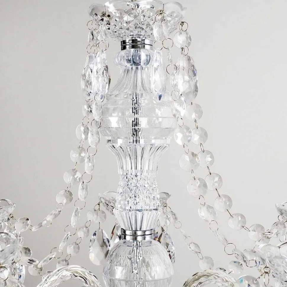 Lustre A 5 Lampes Transparent, 5 Lumieres