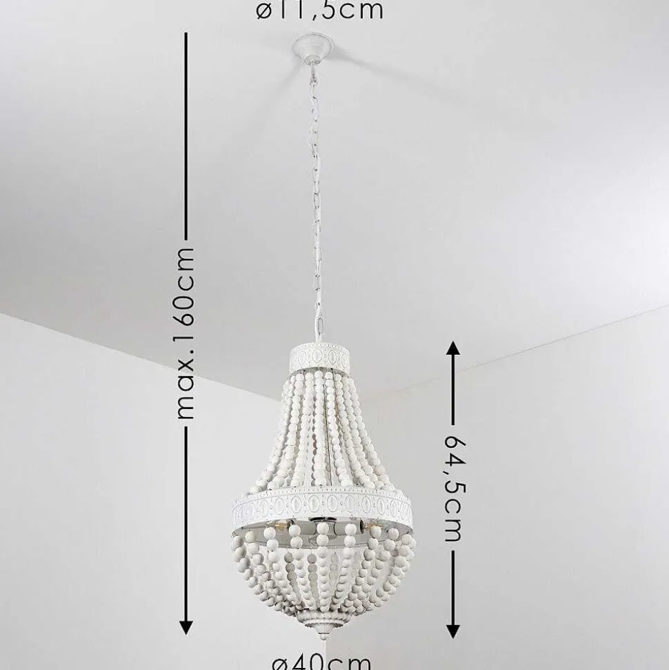 Lustre Ararat Blanc, 3 Lumieres