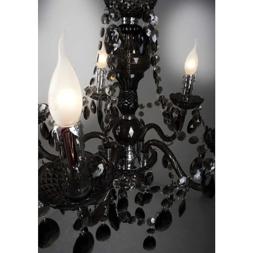 Lustre Delhi Noir, 5 Lumieres