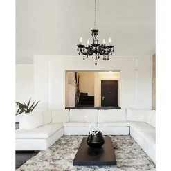 Lustre Globo Cuimbra Ii Noir, 5 Lumieres