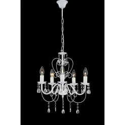 Lustre Globo Pinja Blanc, 5 Lumieres