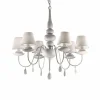 Lustre Ideal Lux Blanche Blanc, 6 Lumieres