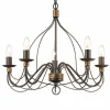 Lustre Ideal Lux Corte Rouille, 5 Lumieres