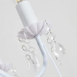 Lustre Ksim Blanc, 5 Lumieres