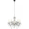 Lustre Lucide Arabesque Blanc, 5 Lumieres