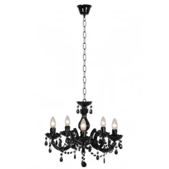 Lustre Lucide Arabesque Noir, 5 Lumieres