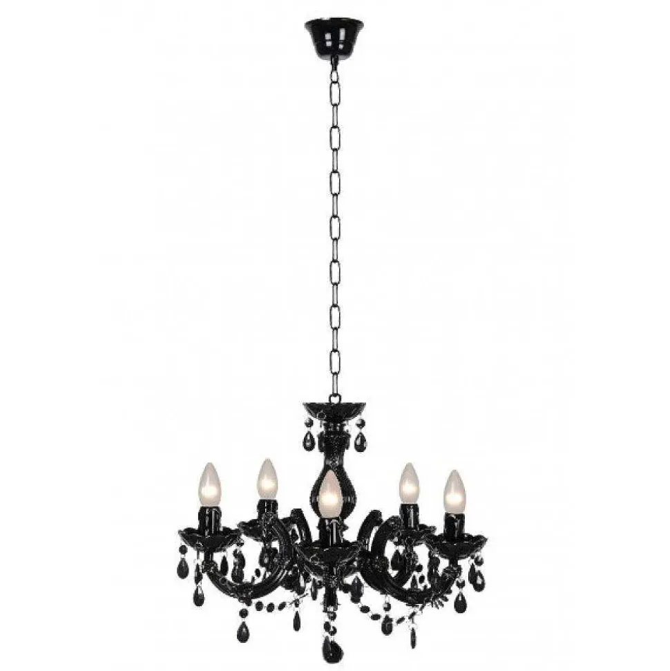 Lustre Lucide Arabesque Noir, 5 Lumieres