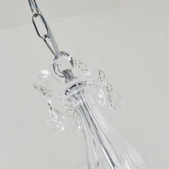 Lustre Malmback Chrome, Transparent, 5 Lumieres