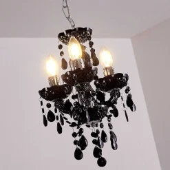 Lustre Malmback Noir, 3 Lumieres