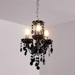 Lustre Malmback Noir, 3 Lumieres