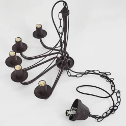 Lustre Oulandou Noir, 5 Lumieres