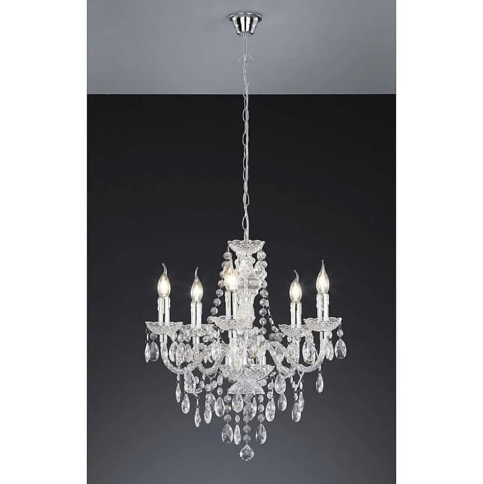 Lustre Reality Krone Transparent, 5 Lumieres