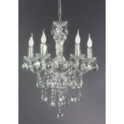 Lustre Reality Krone Transparent, 5 Lumieres