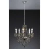 Lustre Reality Noir, Transparent, 5 Lumieres