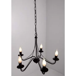 Lustre Reality Rouille, 5 Lumieres