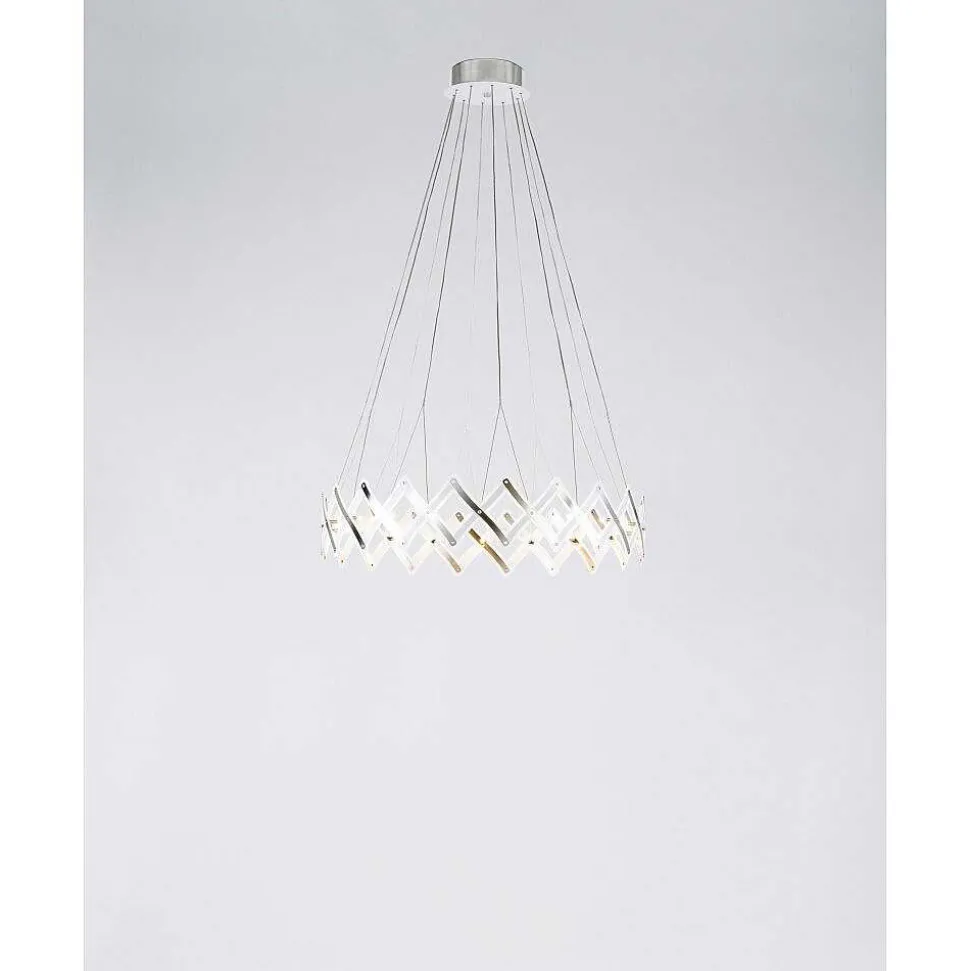 Lustre Serien Lighting Zoom Led Acier Inoxydable, 1 Lumiere