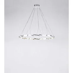 Lustre Serien Lighting Zoom Acier Inoxydable, 20 Lumieres