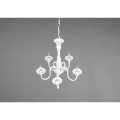 Lustre Trio Elsa Blanc, 5 Lumieres