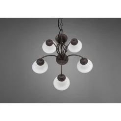 Lustre Trio-Leuchten Rustica Rouille, 5 Lumieres