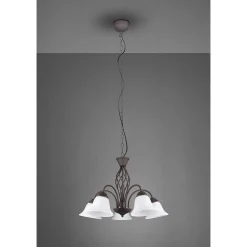 Lustre Trio-Leuchten Rustica Rouille, 5 Lumieres