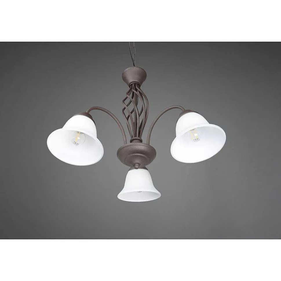 Lustre Trio-Leuchten Rustica Rouille, 3 Lumieres