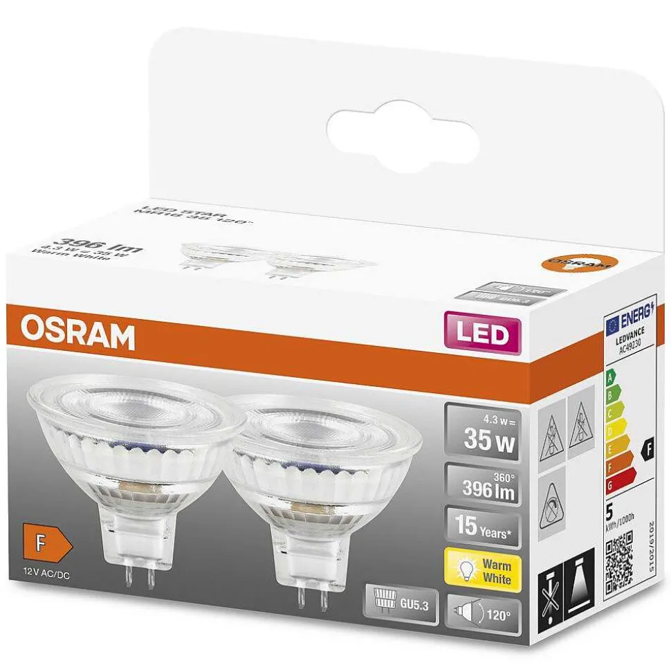 Osram 2 Setled Star Gu5.3 4,3 Watt 2700 Kelvin 396 Lumen