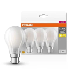 Osram Classic A Set De 3 Led B22D 6,5 Watt 2700 Kelvin 806 Lumen