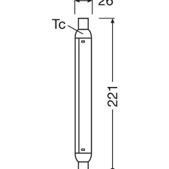 Osram Led Line S15S 4 Watt 2700 Kelvin 350 Lumen