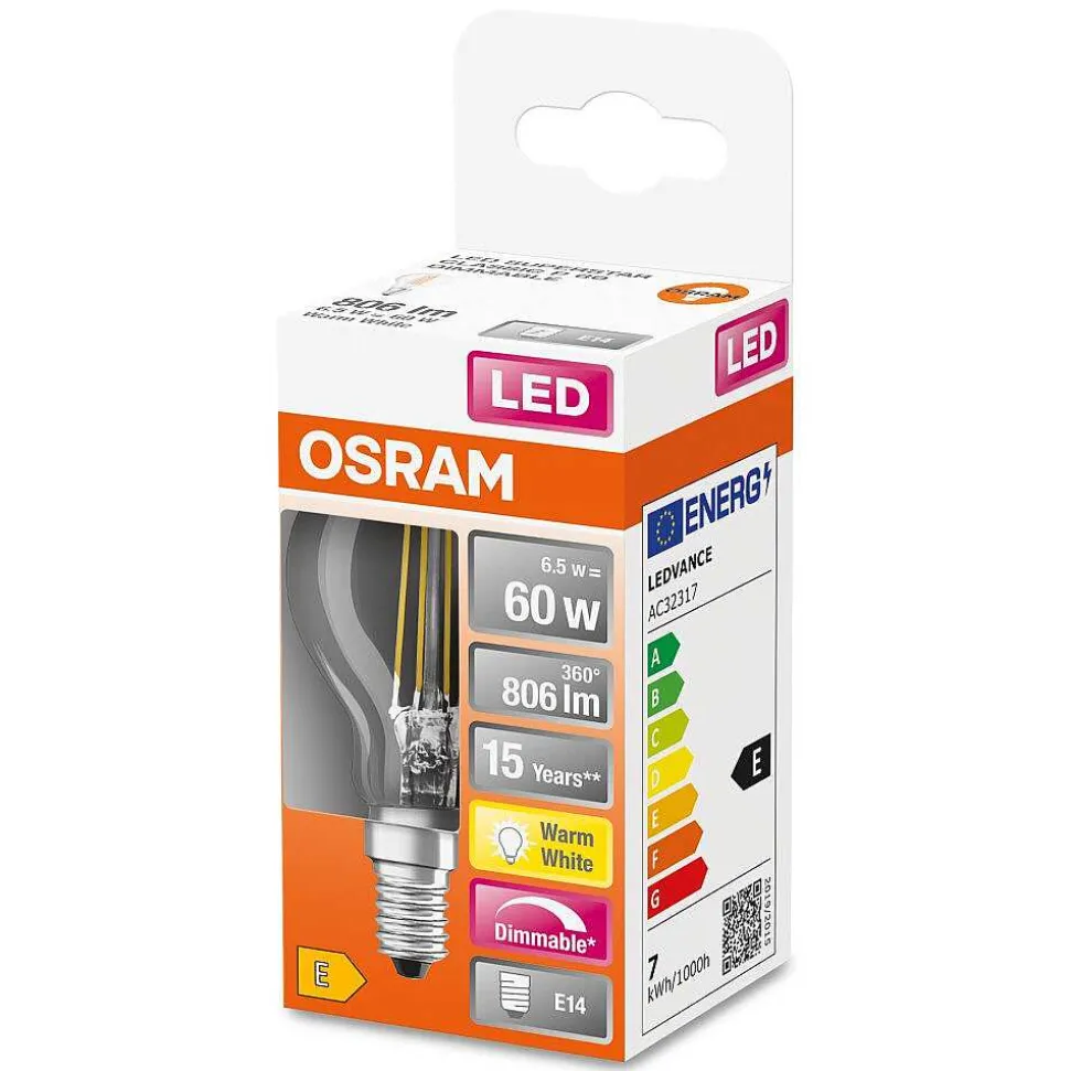 Osram Led Retrofit E14 6,5 Watt 2700 Kelvin 806 Lumen