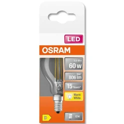 Osram Led Retrofit E14 5,5 Watt 2700 Kelvin 806 Lumen