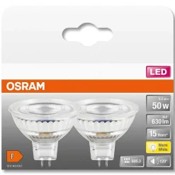 Osram Lot De 2Led Star Gu5.3 6,5 Watt 2700 Kelvin 630 Lumen