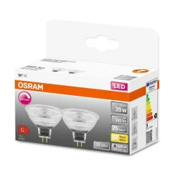 Osram Lot De 2Led Superstar Gu5.3 5 Watt 2700 Kelvin 345 Lumen