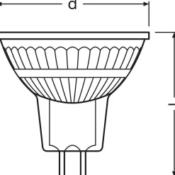 Osram Lot De 2Led Superstar Gu5.3 5 Watt 2700 Kelvin 345 Lumen
