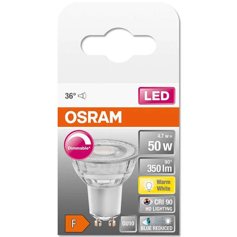 Osram Superstar Plus Led Gu10 4,7 Watt 2700 Kelvin 350 Lumen