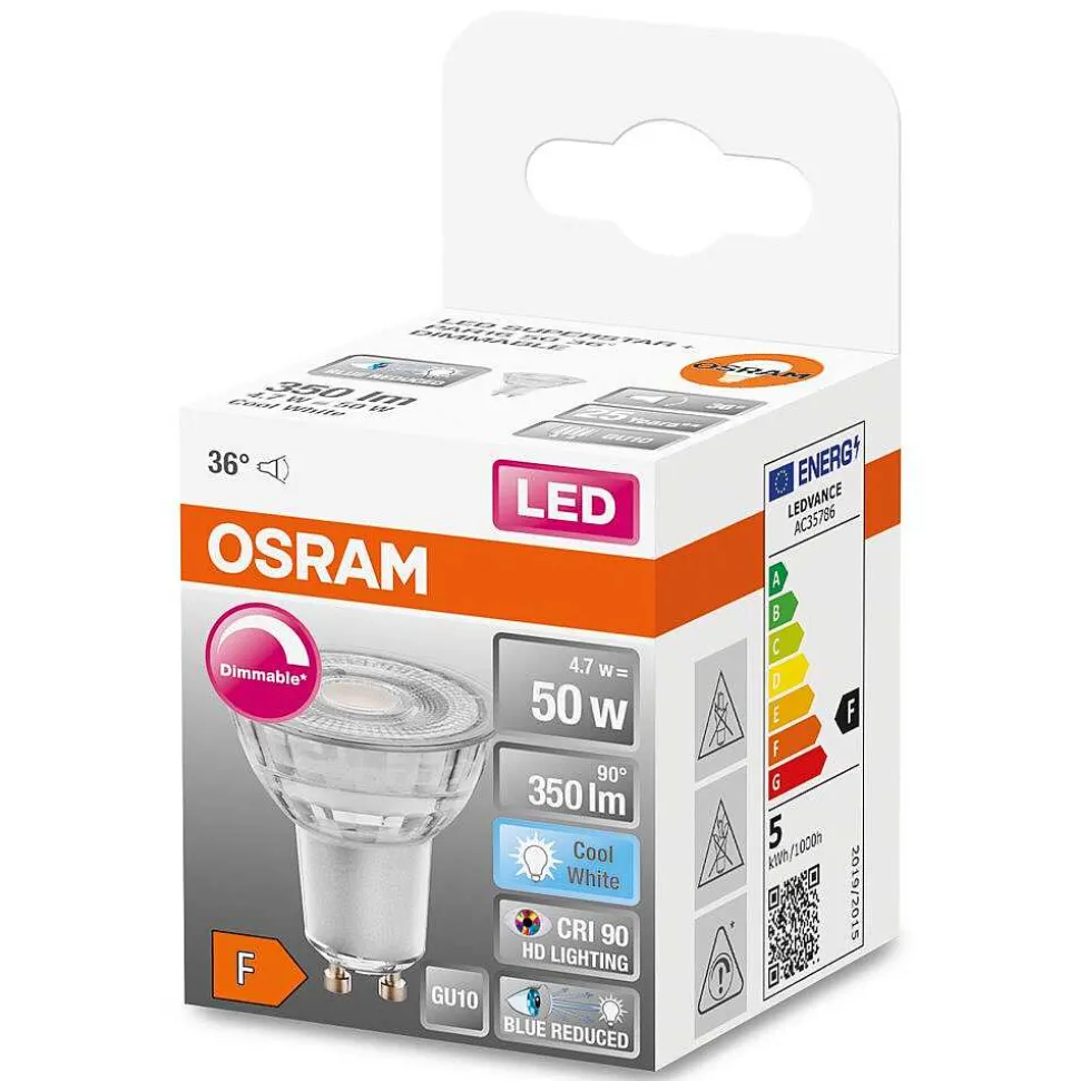 Osram Superstar Plus Led Gu10 4,7 Watt 4000 Kelvin 350 Lumen