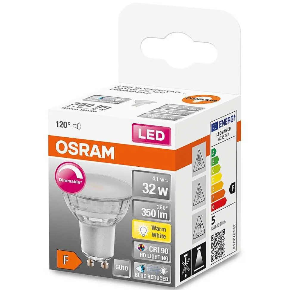 Osram Superstar Plus Led Gu10 4,1 Watt 2700 Kelvin 350 Lumen